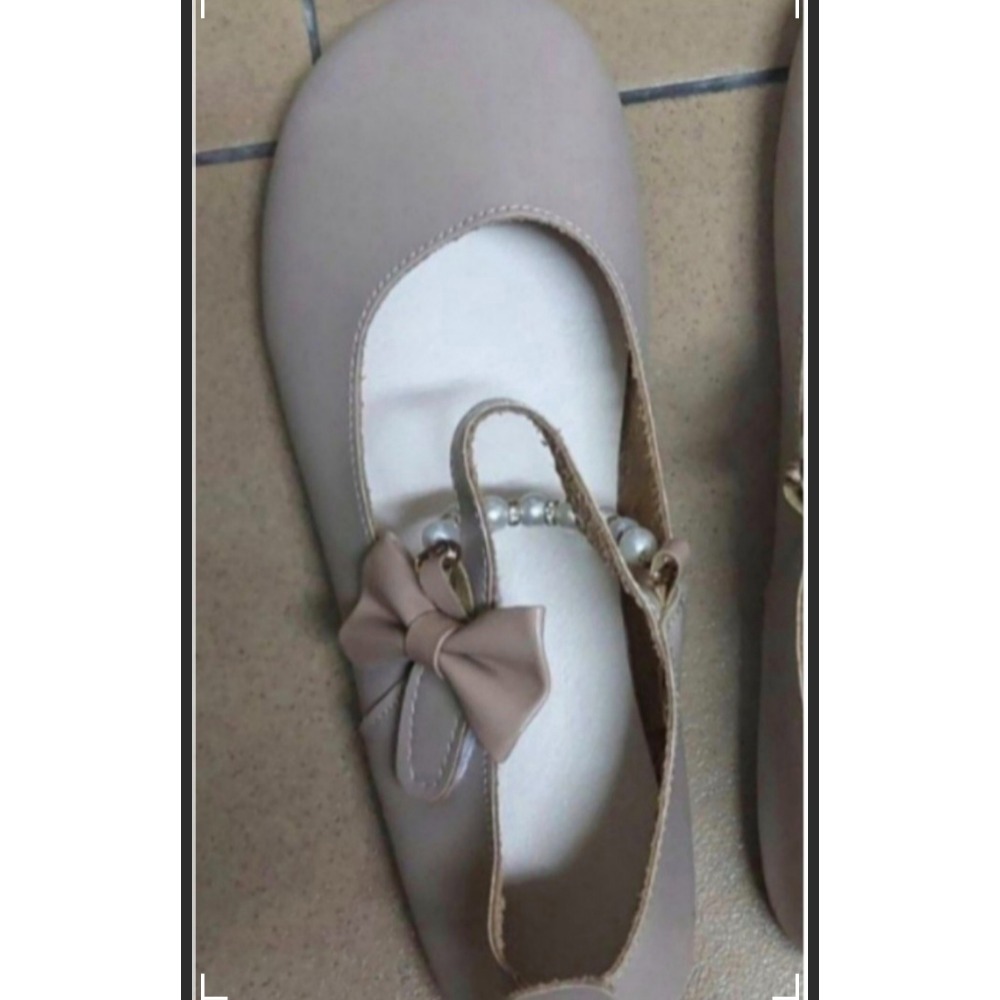 全新 小香風鞋.溫柔珍珠平底鞋.學生懶人豆豆鞋-細節圖2