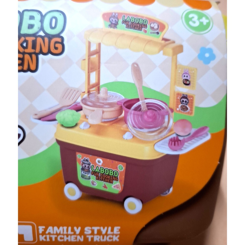 全新  LABUBU 拉布布廚房辦家家酒-細節圖3