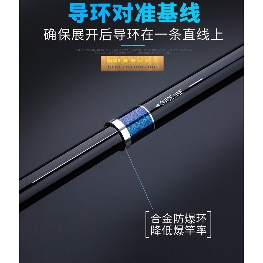 【寶島玩很大】磯釣竿 高手竿 3號 15~21尺 對準線 輕量 盒裝-細節圖3