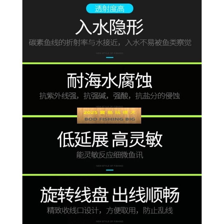 【寶島玩很大】前導線 子線 碳(卡夢) 大物線-細節圖2