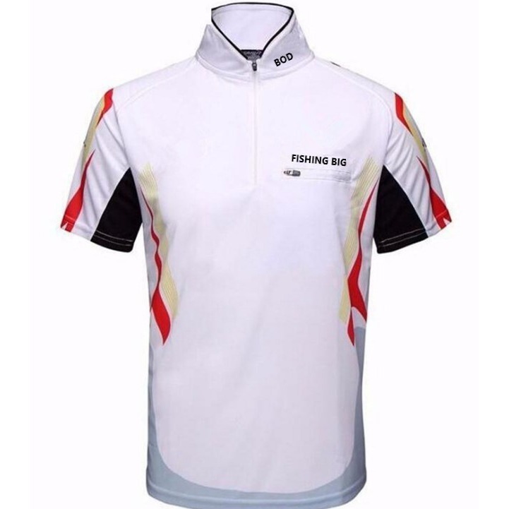 【寶島玩很大】BOD 天空系 速干款 短袖 立領 排汗衫 防曬服 釣魚 登山 自行車-細節圖2