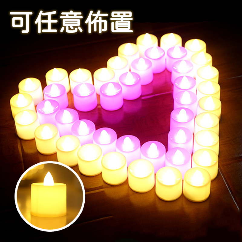 LED蠟燭燈 電子蠟燭燈 求婚 安全無煙蠟燭 聖誕裝飾 仿真蠟燭 婚慶佈置 燭光晚餐 生日求婚 氣氛營造A0017-細節圖5