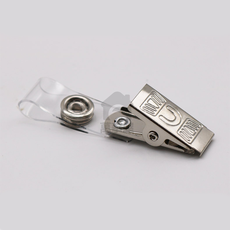 金屬徽章英文夾 證件工作證夾子 展會胸卡夾 工作牌鐵夾 金屬夾 胸卡夾子 證件扣 卡扣 學生證夾子 工作證A0022-規格圖9