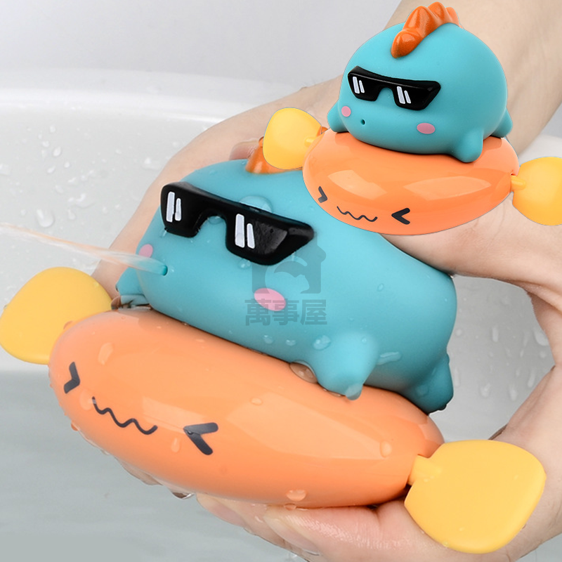 小烏龜洗澡 發條玩具 小寶寶洗澡 小烏龜洗澡戲水 水酷遊小烏龜 發條上鏈動物浴室玩水兒童玩具 洗澡玩具A0148-規格圖9