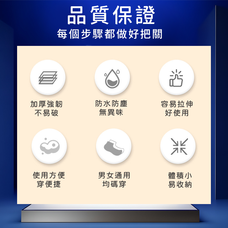 一次性鞋套 防塵鞋套 拋棄式 CPE鞋套  免洗鞋套 衛生鞋套 腳套 無塵鞋套 防塵鞋套 防滑鞋套 A0493-細節圖3