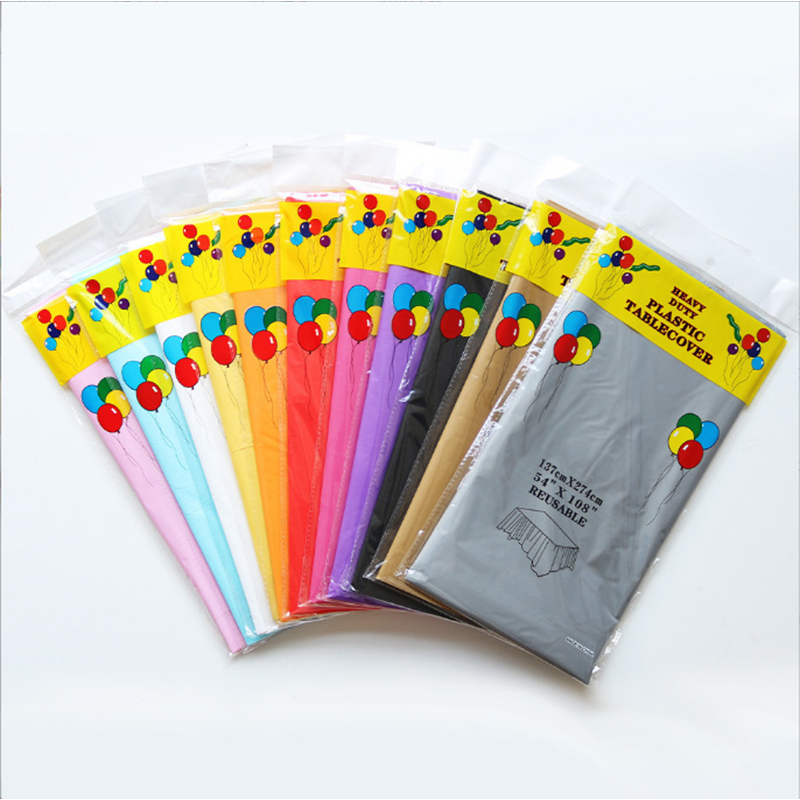 一次性彩色桌巾 彩色桌布 桌布 拋棄式桌巾 大尺寸桌巾 免洗桌巾 透明PE桌巾 防水防污桌布 長桌圓桌可用 A0495-細節圖8