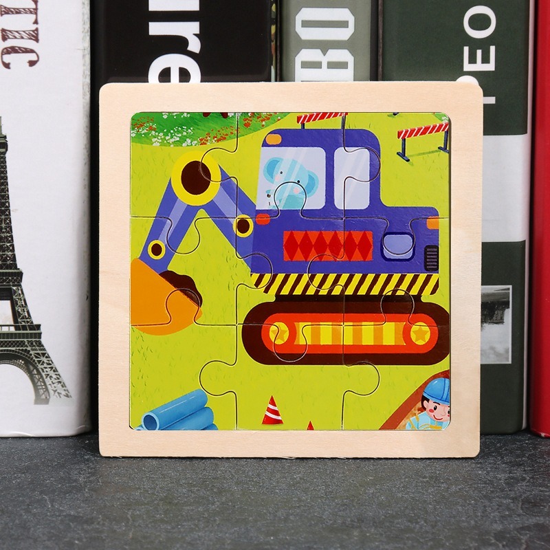 幼兒拼圖  9片拼圖 木質拼圖 恐龍拼圖 寶寶拼圖 木製拼圖 動物拼圖 童話故事 早教玩具 9片 教具 A0498-規格圖8