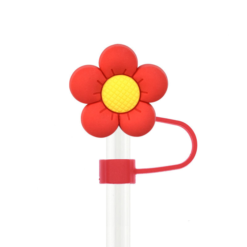 花朵紅色(適用粗細吸管)