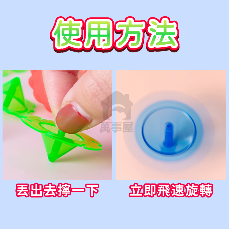 手指陀螺 透明陀螺 塑料小陀螺 玩具 繽紛小地轉 手轉陀螺 兒童懷舊玩具 古早味玩具 禮物 獎品 彩色地轉 A0576-細節圖2