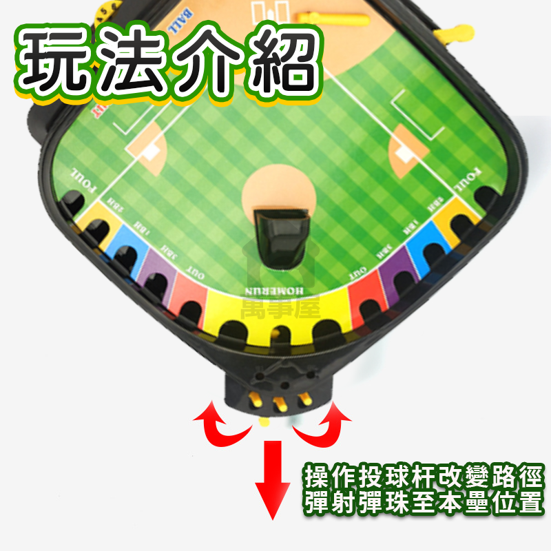 桌上棒球台 桌上遊戲台 迷你棒球組 桌上棒球遊戲台 3D運動桌遊 多人遊戲 兒童玩具 益智對戰 親子互動打擊 A0585-細節圖5