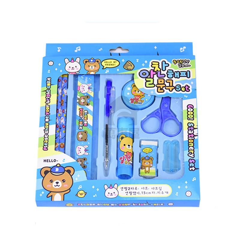 文具禮盒 鉛筆 幼兒園生日分享禮 文具十件套 文具組 兒童文具 文具禮物 兒童禮物學生禮物 開學文具畢業禮物A0635-規格圖9