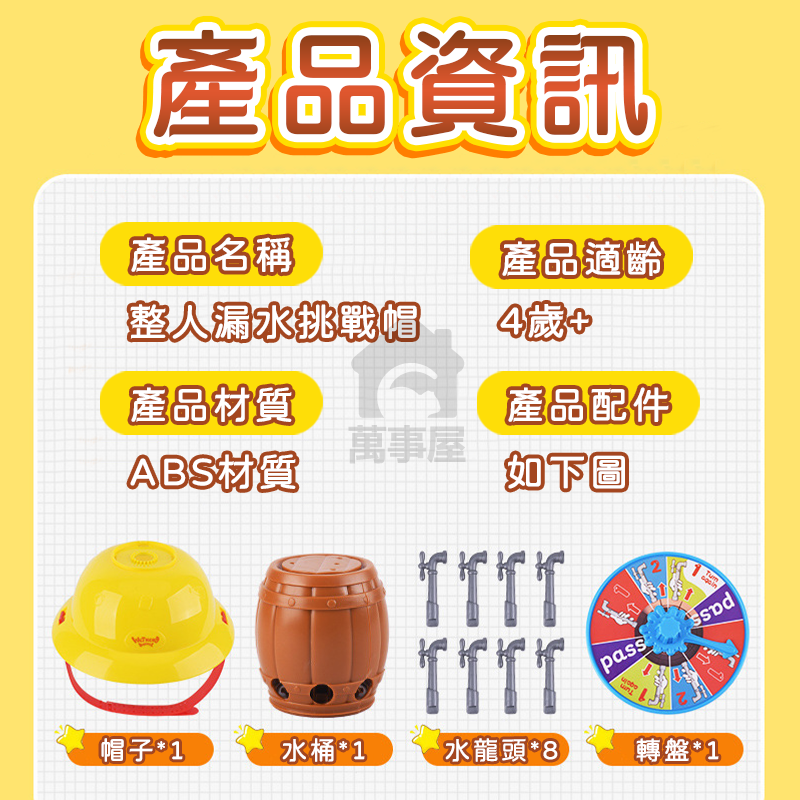 整人漏水挑戰帽 漏水整人帽 整人玩具 濕水挑戰帽 玩水玩具 派對遊戲 懲罰遊戲 戶外玩水 聚會娛樂 搞笑惡整 A0686-細節圖2