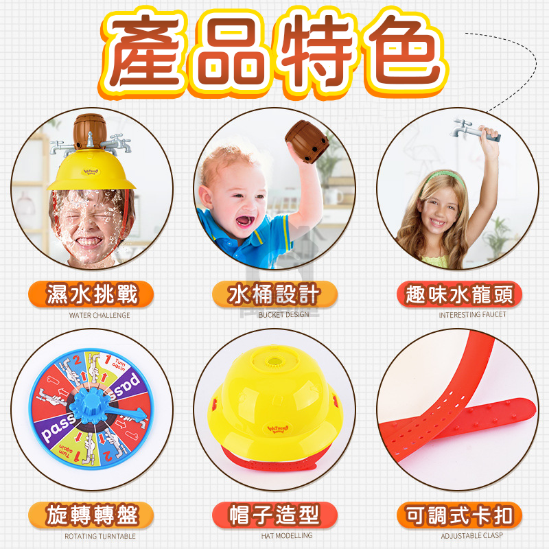 整人漏水挑戰帽 漏水整人帽 整人玩具 濕水挑戰帽 玩水玩具 派對遊戲 懲罰遊戲 戶外玩水 聚會娛樂 搞笑惡整 A0686-細節圖6