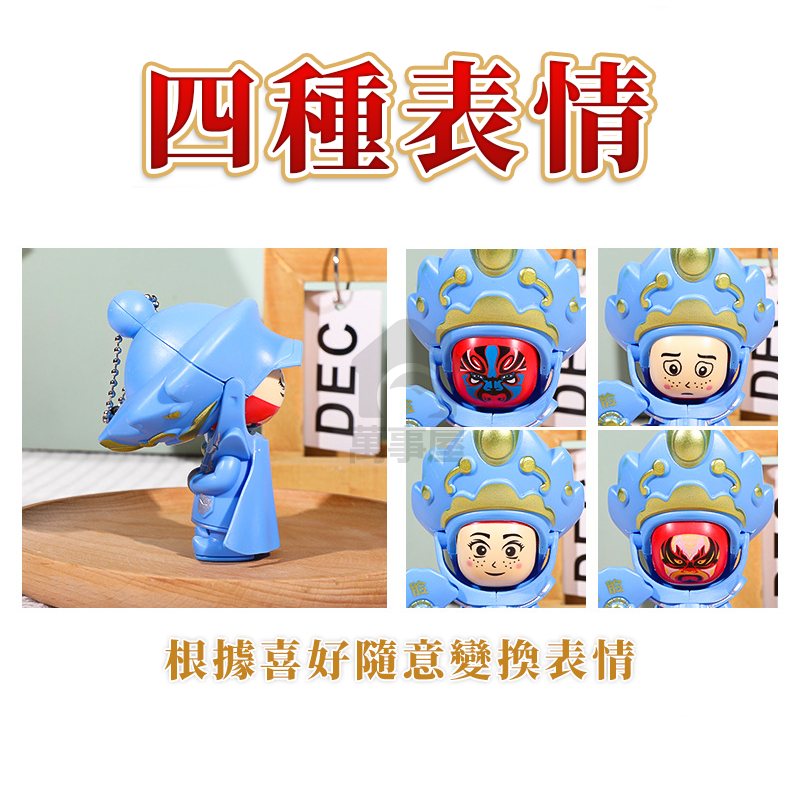 川劇變臉娃娃 變臉公仔 川劇公仔 玩具公仔 變臉玩具 塑膠玩具 兒童變臉玩具 玩具模型 川劇模型 川劇 A0691-細節圖8