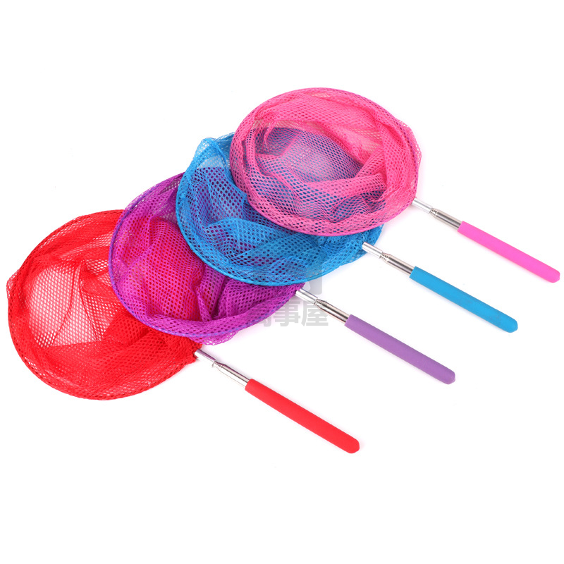 伸縮撈網 可伸縮撈魚網 可伸縮補蟲網 網子 摺疊水桶 捕蟲網 撈魚網 昆蟲網 迷你撈網 捕蝴蝶 彩色撈網 A0708-規格圖8