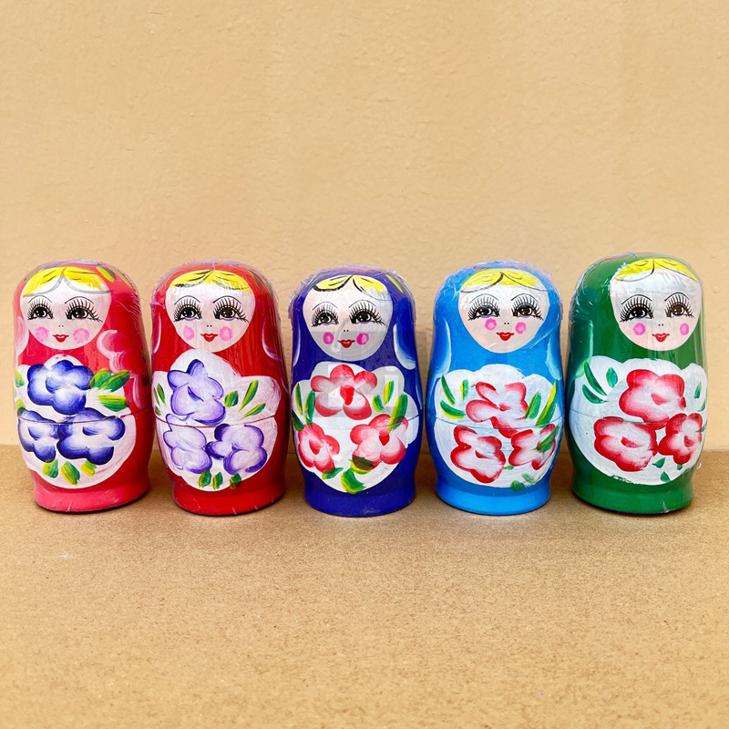 俄羅斯娃娃 套娃 木質俄羅斯 五層套娃 工藝品 俄羅斯工藝品 木製娃娃 桌面擺飾 兒童俄羅斯娃娃 兒童玩具 A0730-規格圖9