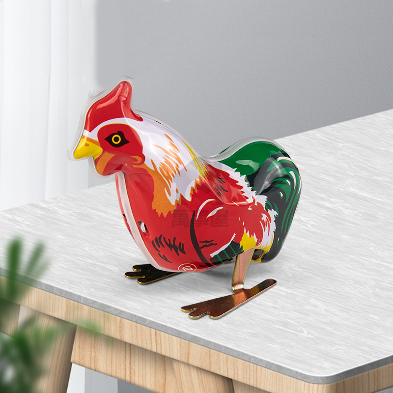 發條鐵皮玩具 鐵皮青蛙 懷舊發條玩具 寶寶玩具 兒童玩具 懷舊玩具 上鏈鐵皮青蛙 發條鐵皮砲車 鐵皮公雞 A0751-規格圖9