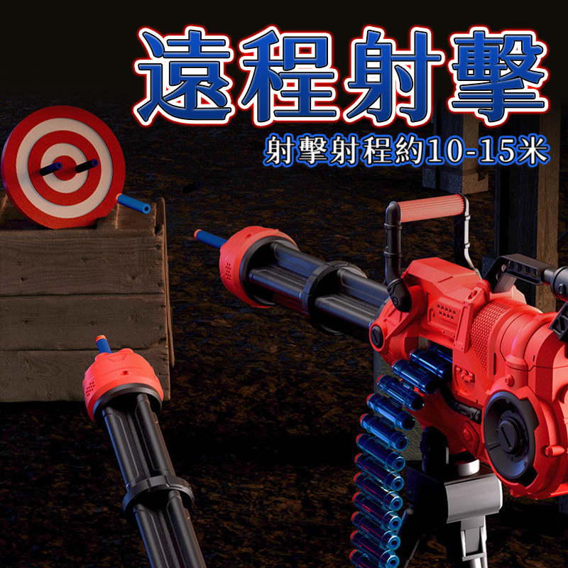 加特林軟彈槍 電動連發軟彈槍 電動連發 超大彈夾 軟彈射擊 軟彈槍玩具 生日禮物 軟彈槍 男孩玩具 玩具槍 A0720-細節圖3