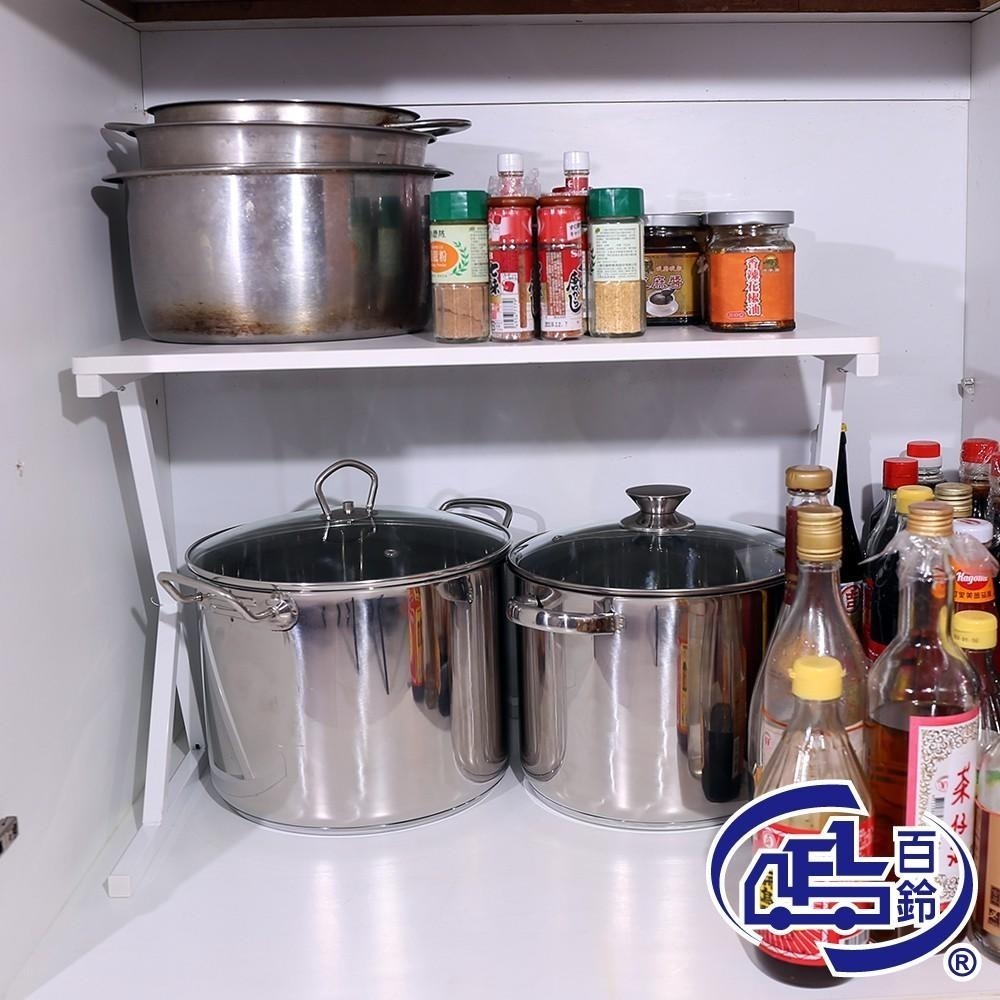 【百鈴】卡豪收高質感超耐重雙層置物架(微波爐架/電器架/瓶罐架/收納架/廚房架/放置架)-細節圖5