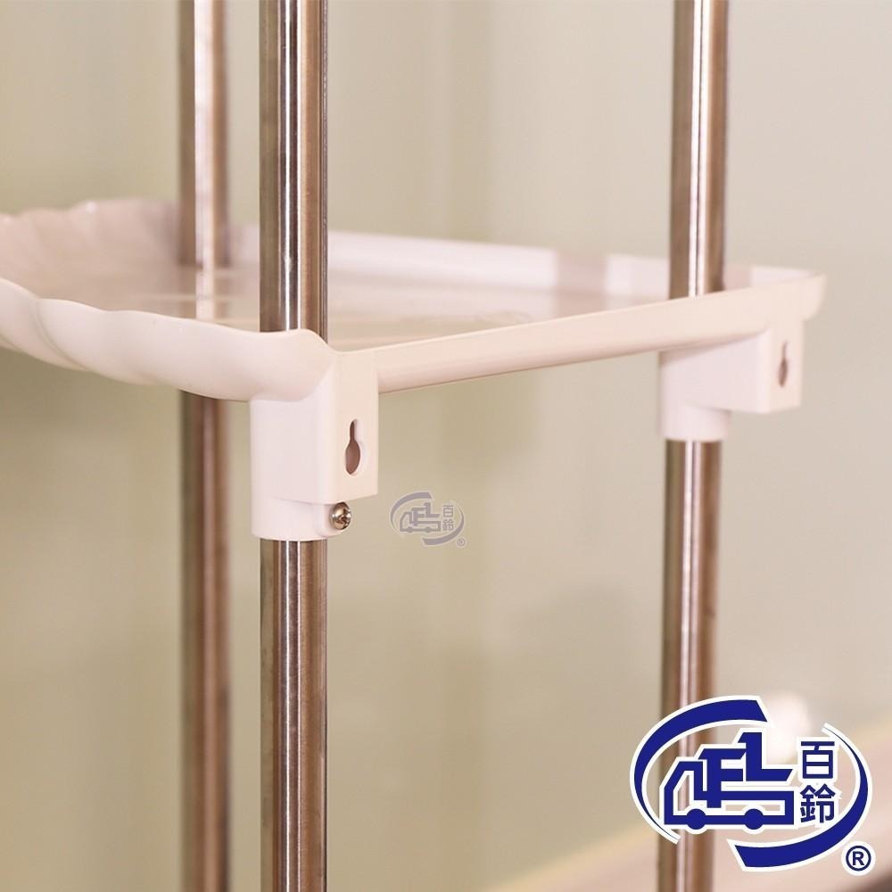 【百鈴】卡豪收扇形三層角落架(湯鍋架/平底鍋架/菜盤架/餐盤架/置物架/牆角架)-細節圖6