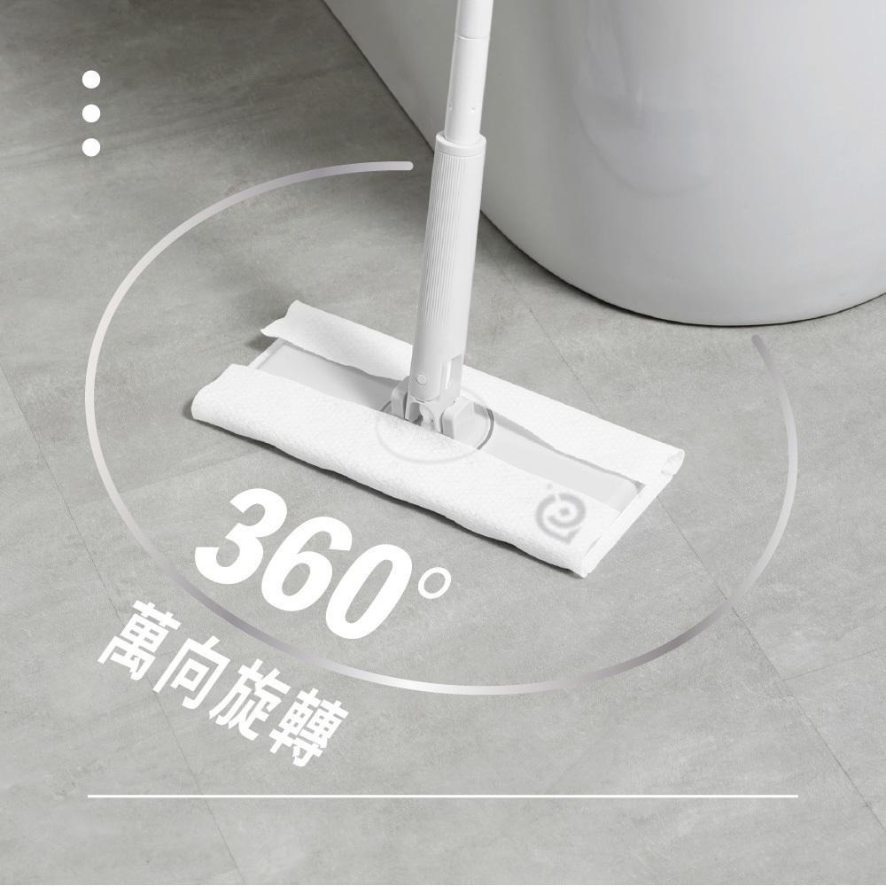 【馬上淨】懶人自動夾布拖把(平拖/免沾手/大板/吸水/乾濕兩用/除塵/地板清潔)-細節圖5