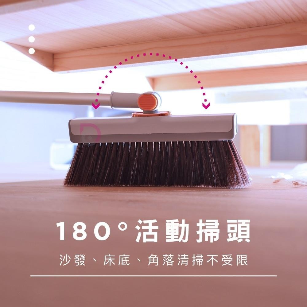 【馬上淨】折疊站立不卡毛髮掃把畚斗組(掃把/畚斗/畚箕/刮齒/不卡頭髮/磁吸掃把/掃除用具/掃具/掃把畚斗組)-細節圖5