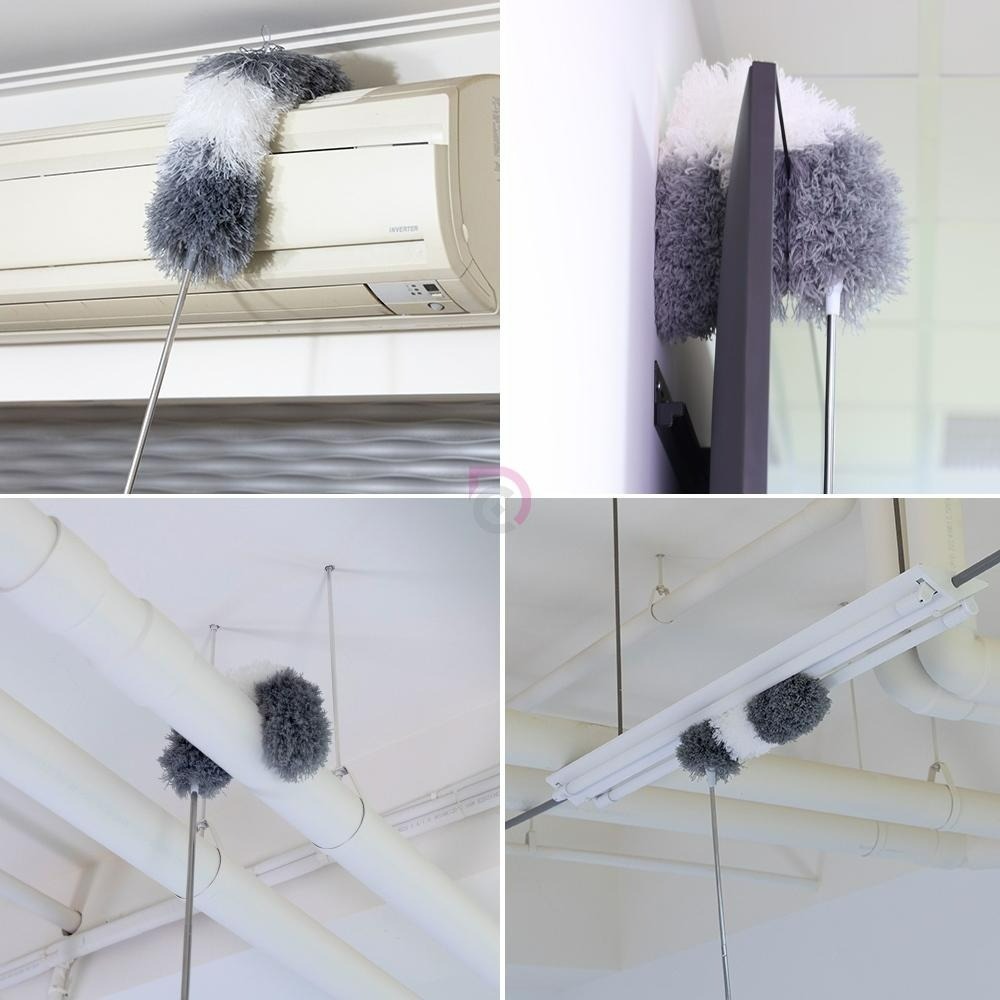 【馬上淨】天地任意伸縮除塵撢(灰塵撢/除塵刷/雞毛撢子/拂塵/可隨意彎曲/伸縮清潔刷)-細節圖8