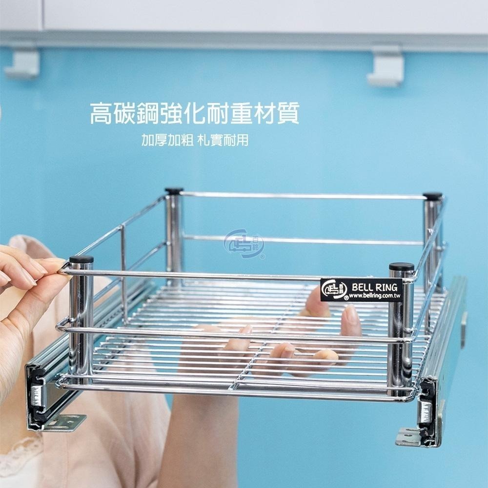 【百鈴】卡豪收抽屜式雙層置物架(微波爐架/電器架/瓶罐架/收納架/廚房架/放置架)-細節圖5