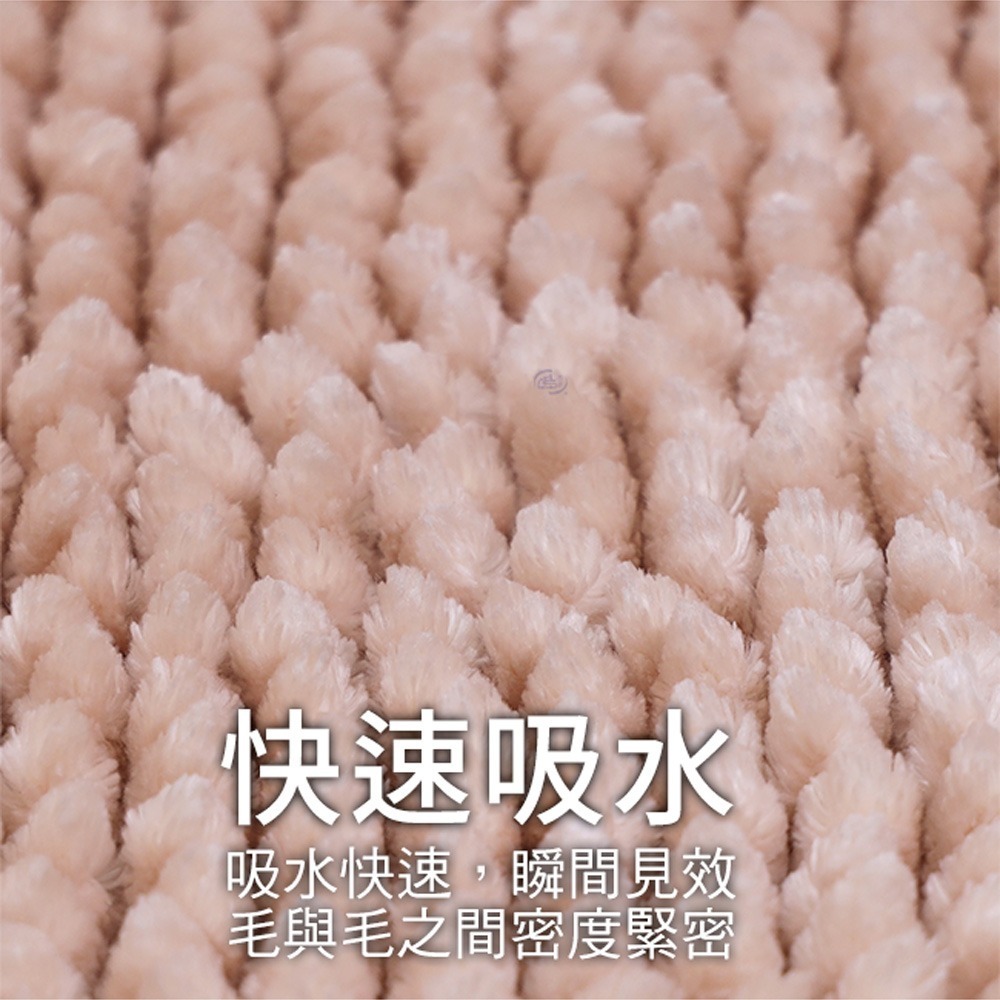 【百鈴】 Aqua亮麗柔軟超吸水防滑地墊(地墊/地毯/吸水墊/防滑地墊/室內地墊/雪尼爾)-細節圖3