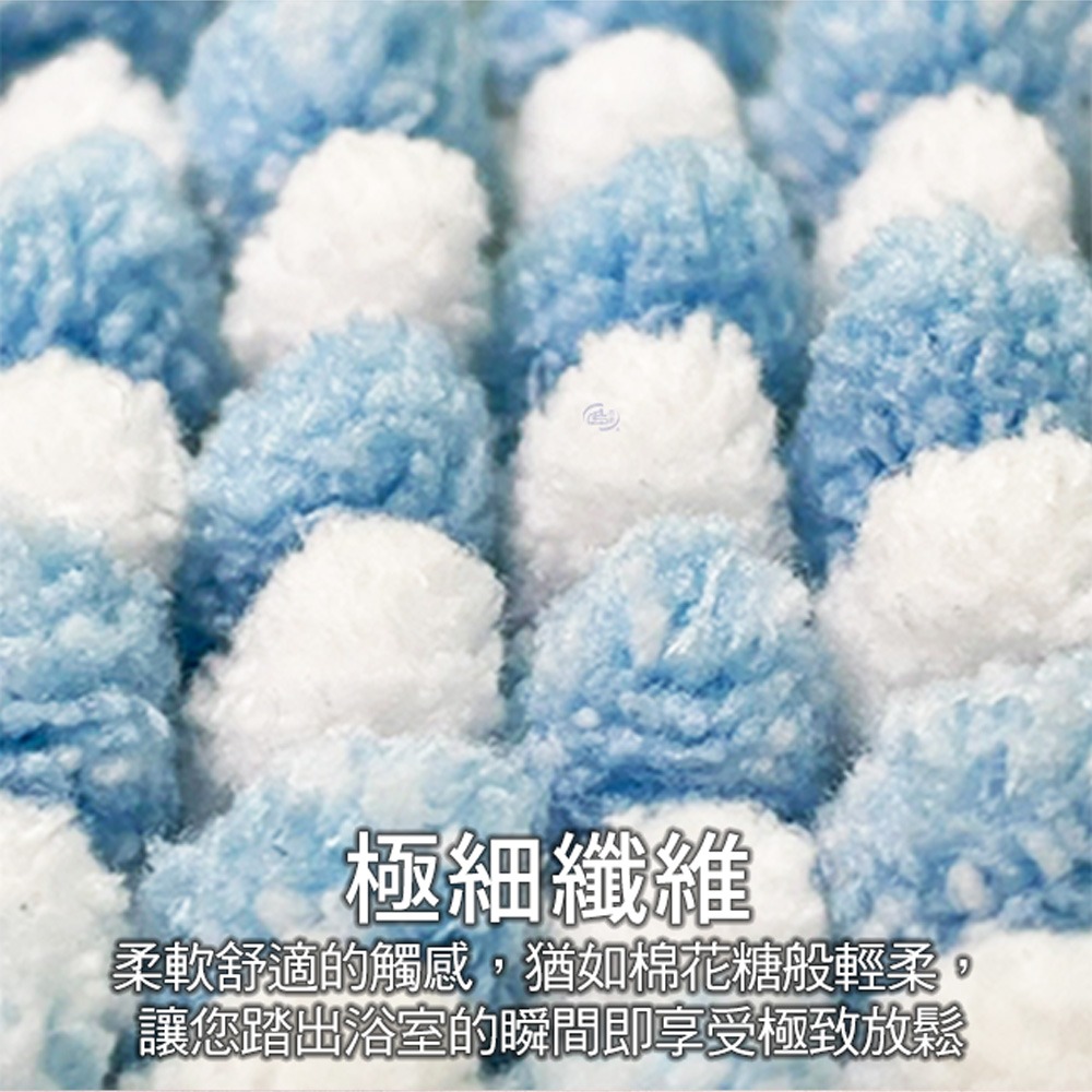 【百鈴】Aqua柔軟QQ超吸水地墊(地墊/地毯/吸水墊/防滑地墊/室內地墊/雪尼爾)-細節圖3