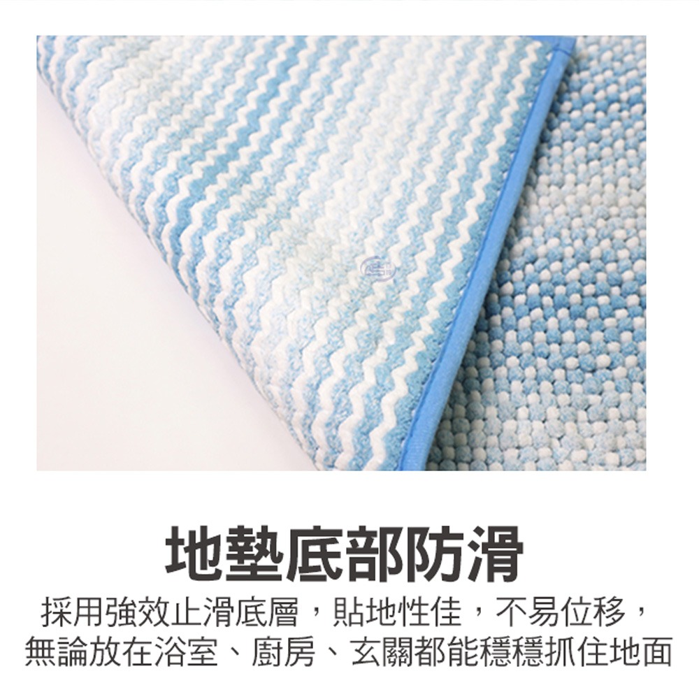 【百鈴】Aqua柔軟QQ超吸水地墊(地墊/地毯/吸水墊/防滑地墊/室內地墊/雪尼爾)-細節圖6