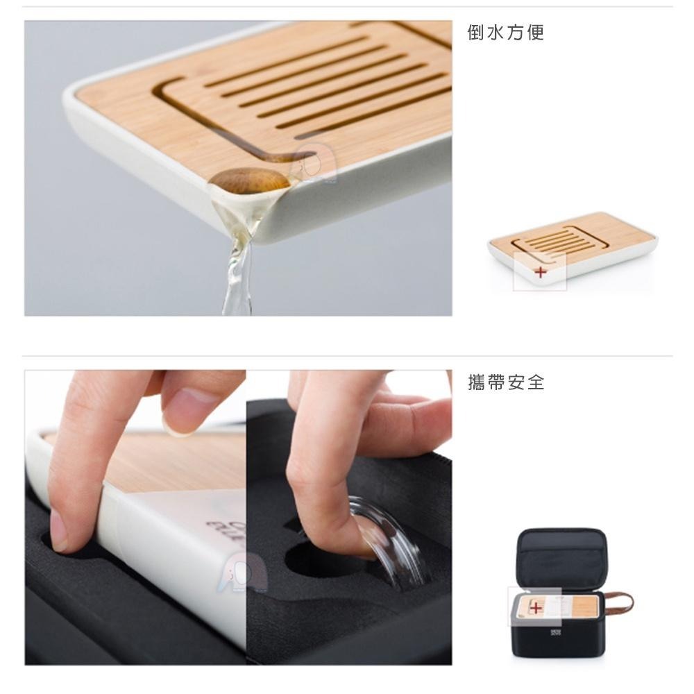 旅行茶具套裝組-1壺4杯1盤1包(玻璃壺/玻璃瓶/水瓶/冷水瓶/冷水壺/飲料壺/咖啡壺/廚之坊/Linox)-細節圖4