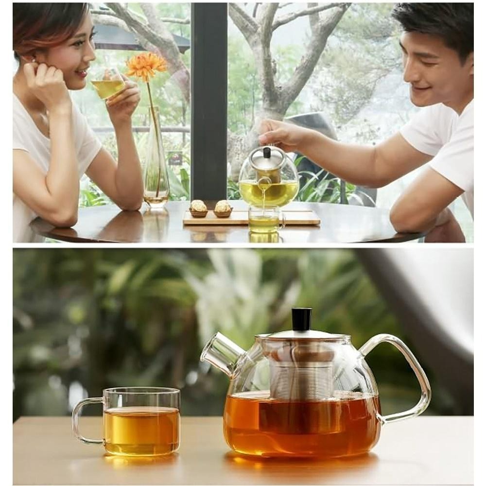 【Linox】Modern花茶壺900ML(玻璃壺/玻璃瓶/水瓶/冷水瓶/冷水壺/飲料壺/咖啡壺/廚之坊/Linox)-細節圖4