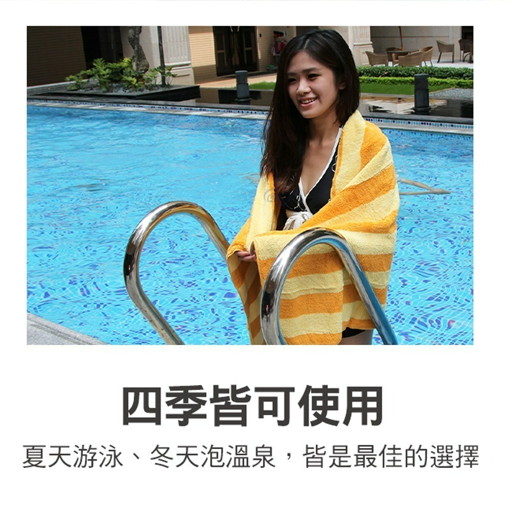 【百鈴】Aqua繽紛色彩舒適巾SL大浴巾(吸水巾/身體巾/沙灘巾/透氣巾/大號浴巾)-細節圖6