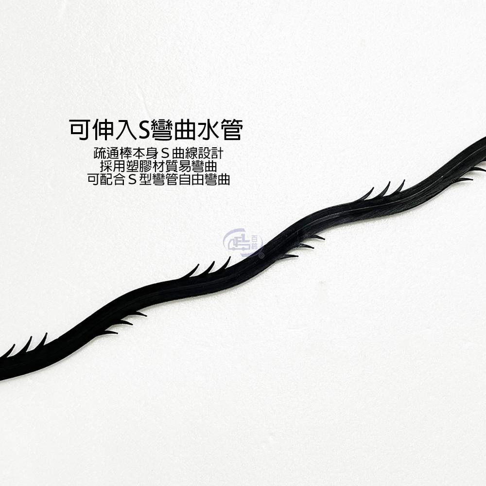 【百鈴】髒會滅快速水管疏通棒(水管賭塞/毛髮勾/水管清理/毛髮清理/下水道疏通器/排水孔)-細節圖3