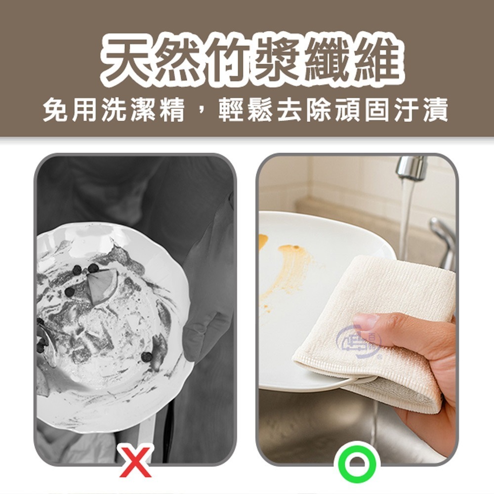 【百鈴】髒會滅竹漿纖維去油汙便利擦(抹布/擦巾/清潔布/萬用巾/吸水巾/擦拭布)-細節圖2