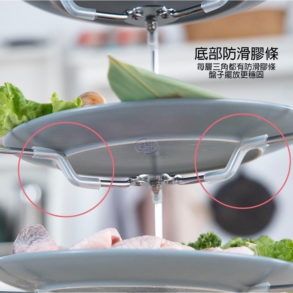 【百鈴】卡豪收英式可收折活動三層點心架(下午茶架/菜盤架/盤架/收納架/水果架/西點架/多層架)-細節圖8