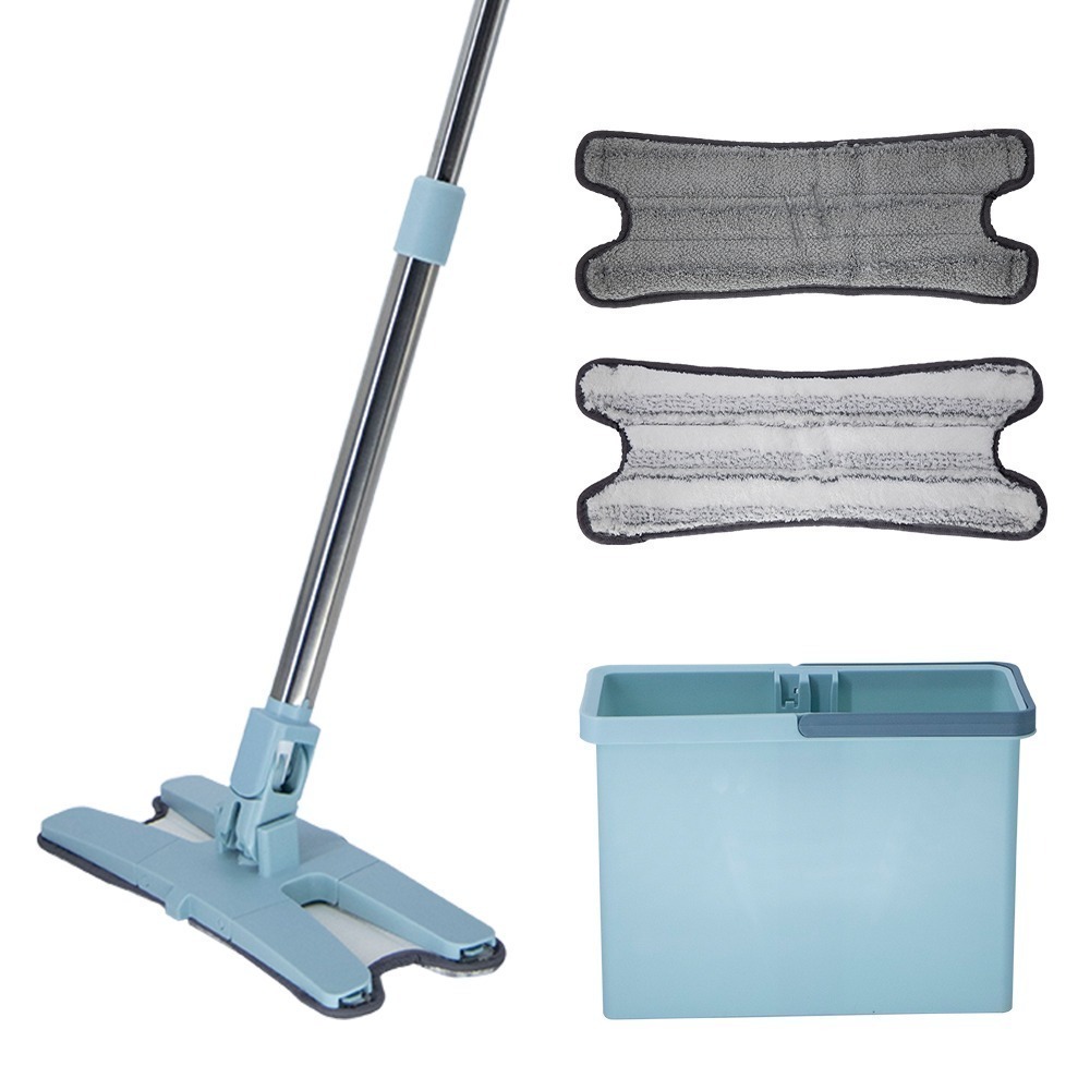 【百鈴】易手擰免沾手X型平板拖把(平拖/免沾手/大板/吸水/乾濕兩用/除塵/地板清潔)-規格圖9