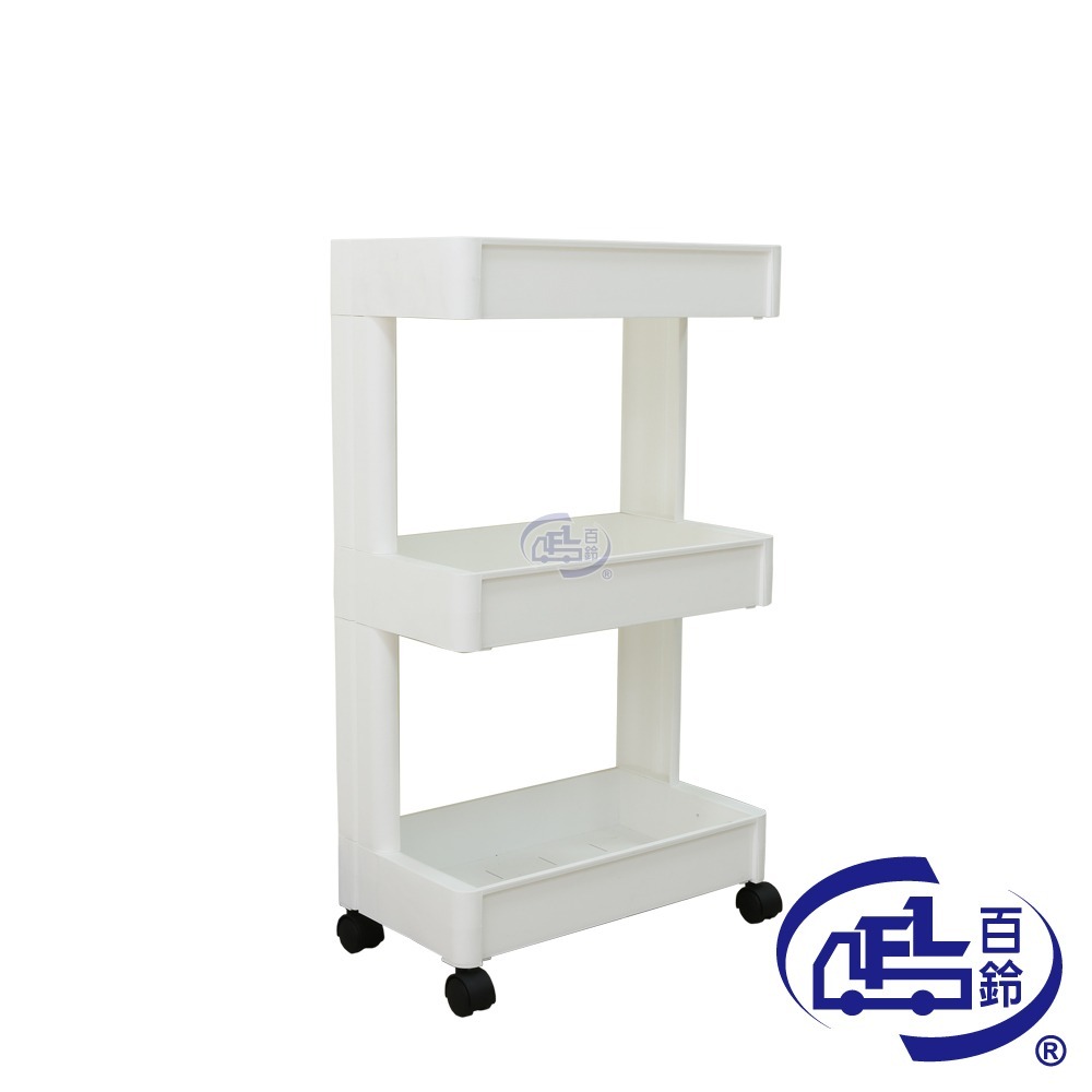 【百鈴】卡豪收靈活可移動單邊置物架(置物架/收納架/收納櫃/小物推車/層架/移動櫃)-規格圖9