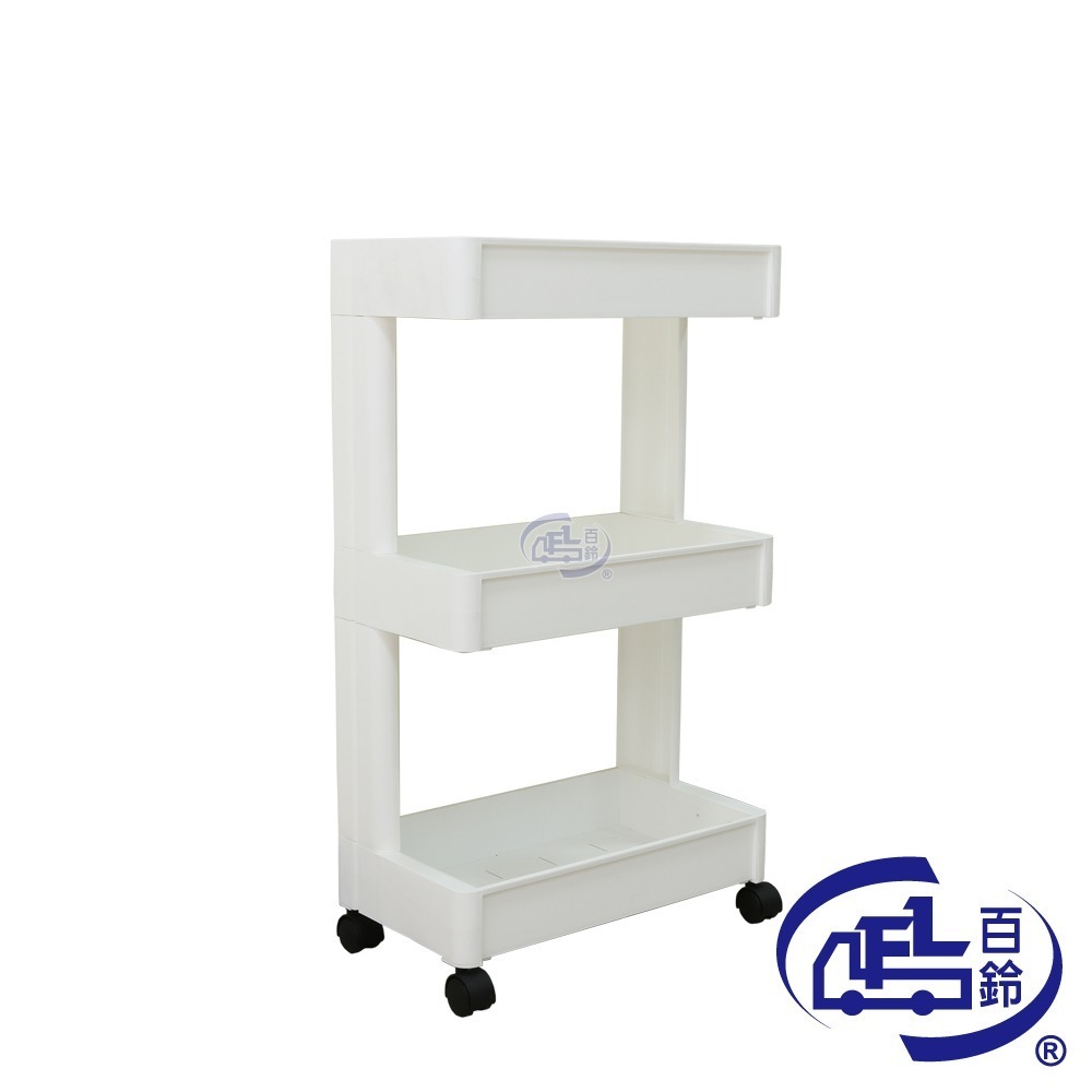 【百鈴】卡豪收靈活可移動單邊置物架(置物架/收納架/收納櫃/小物推車/層架/移動櫃)-規格圖9