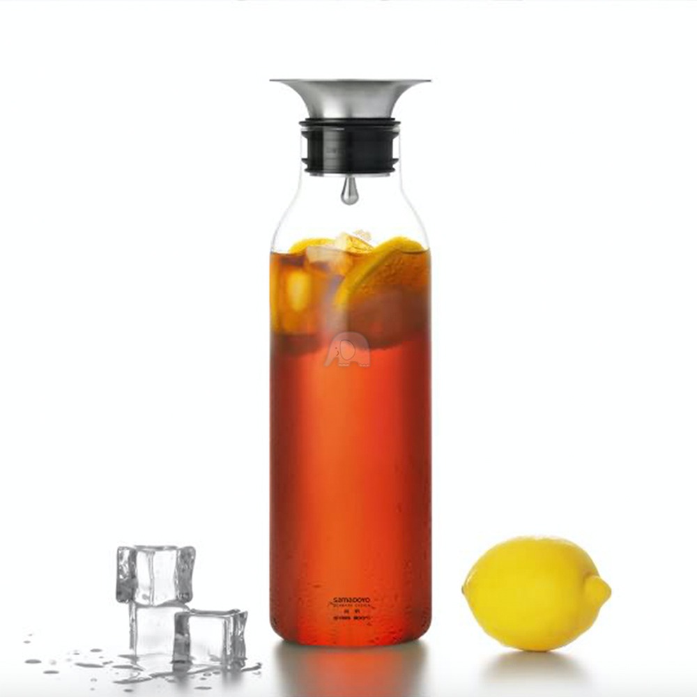 360度重力控水高硼硅玻璃冷水壺-900ML(玻璃壺/玻璃瓶/水瓶/冷水瓶/飲料壺/咖啡壺/廚之坊/Linox)-規格圖9