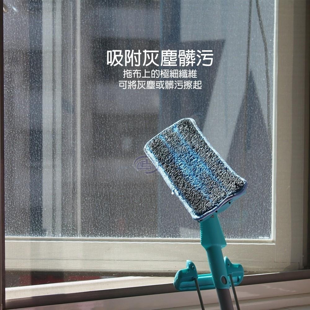 【百鈴】髒會滅免沾手自擠式平板拖把(平拖/免沾手/大板/吸水/乾濕兩用/除塵/地板清潔)-細節圖3