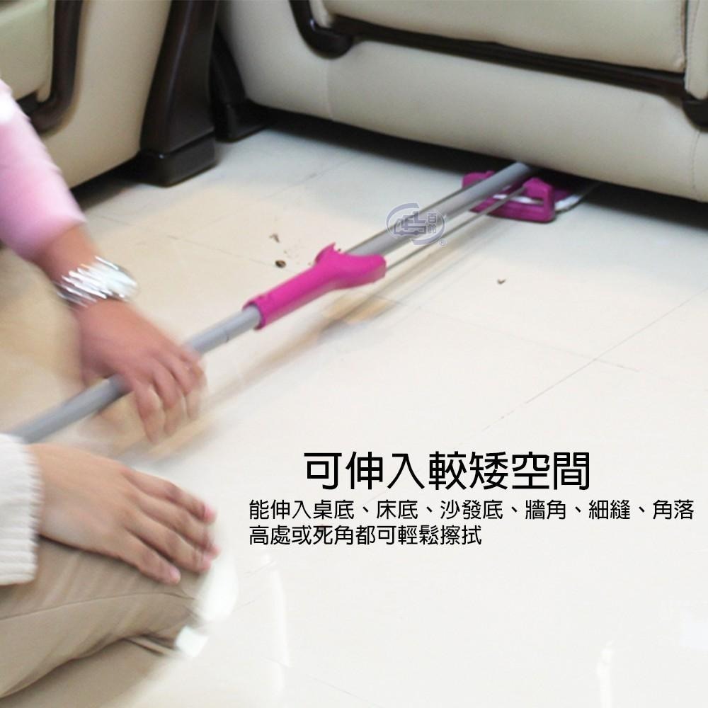【百鈴】髒會滅免沾手自擠式平板拖把(平拖/免沾手/大板/吸水/乾濕兩用/除塵/地板清潔)-細節圖5