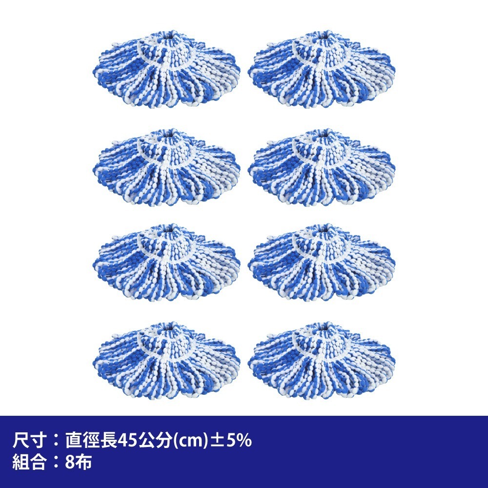 【百鈴】必卡鎖懶人拖把第三代-替換布(需搭配必卡鎖懶人拖把第三代)-規格圖6