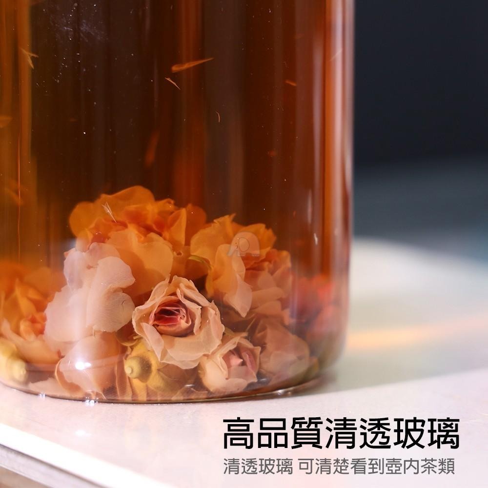 【Railio】摩登花茶耐熱玻璃壺(玻璃壺/玻璃瓶/水瓶/冷水瓶/冷水壺/飲料壺/咖啡壺/廚之坊/Linox)-細節圖6