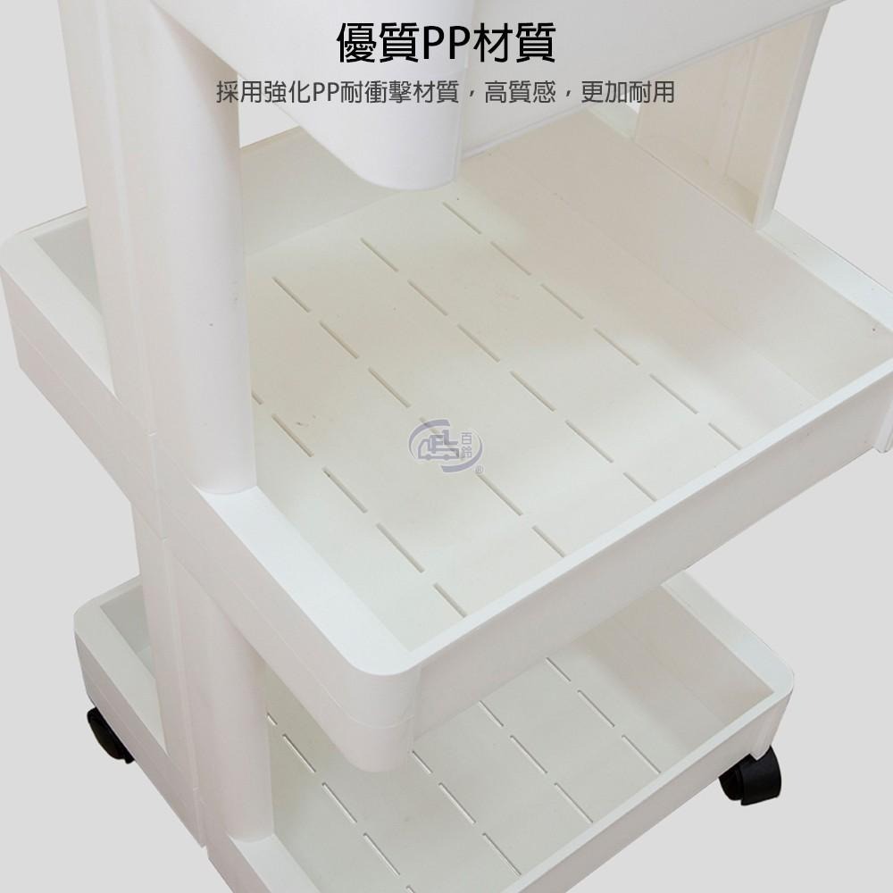 【百鈴】卡豪收靈活可移動中心支柱置物架(置物架/收納架/收納櫃/小物推車/層架/移動櫃)-細節圖6