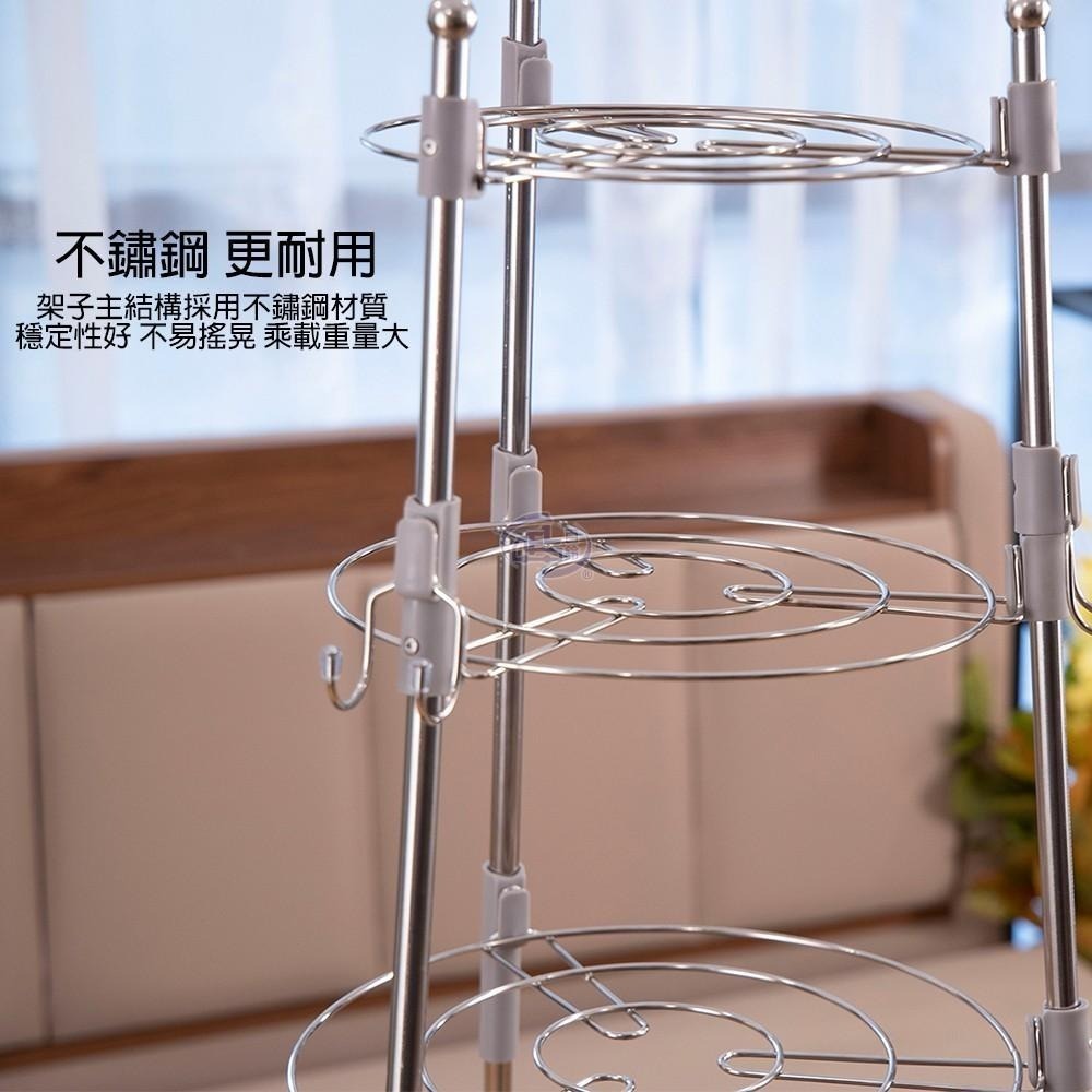 【百鈴】卡豪收省空間超穩固不鏽鋼多層鍋盤架(鍋架/平底鍋架/炒鍋架/層架)-細節圖7