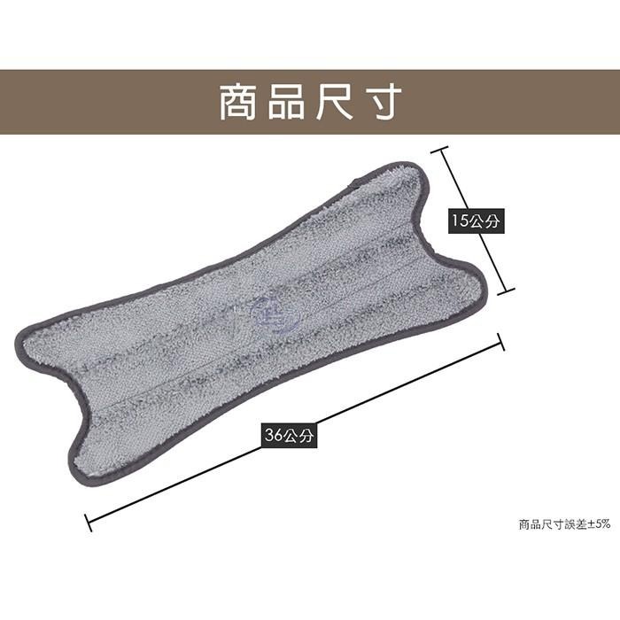 【百鈴】易秒擰極細纖維乾濕兩用X型拖布(需搭配易秒擰免沾手X型平板拖把使用)-細節圖4