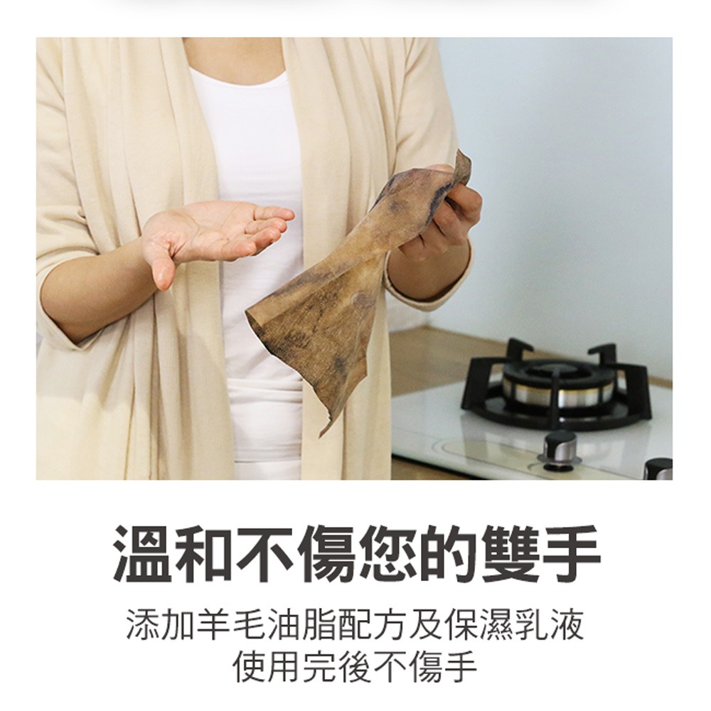 【百鈴】髒會滅免用清潔劑去油便利布(清潔布/去油汙布/廚房清潔/重油汙清潔/天然清潔)-細節圖6