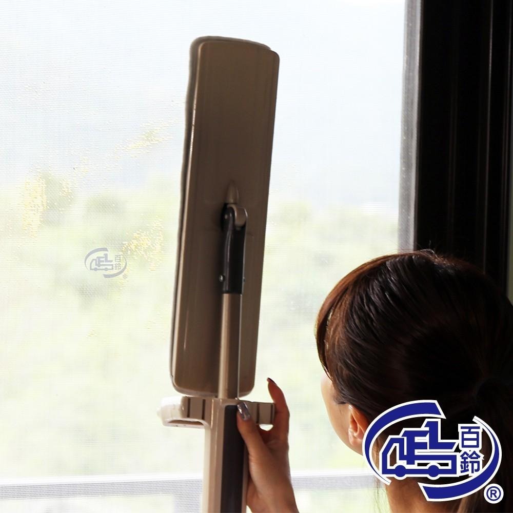 【百鈴】豪省力免沾手自擠式可站立大板拖-極細纖維魔勾去汙拖布(5入)-細節圖4